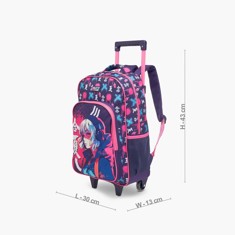 Must Trolley-Girl Punk-16In-Set Of 3-Age 5-8 (Polyester) Purple \ 43X30X13 - Image 3